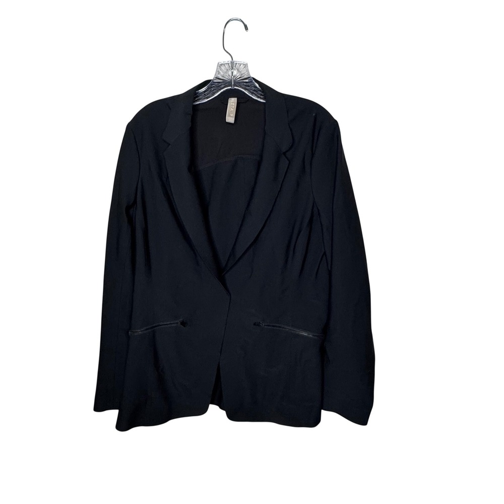 Athleta Black Interstellar Blazer  Jacket Size 14 Work‎ Business Casual